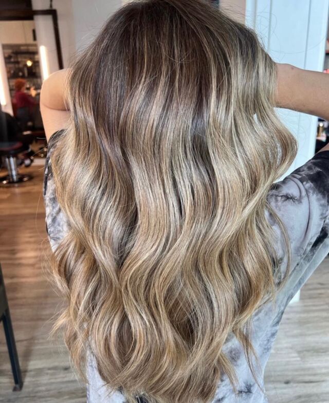 H I G H contrast L O W maintenance Ash brunette blonde Balayage ombre Cut  and color by @andrewlovescolor #lacolorist #Balayage #ha