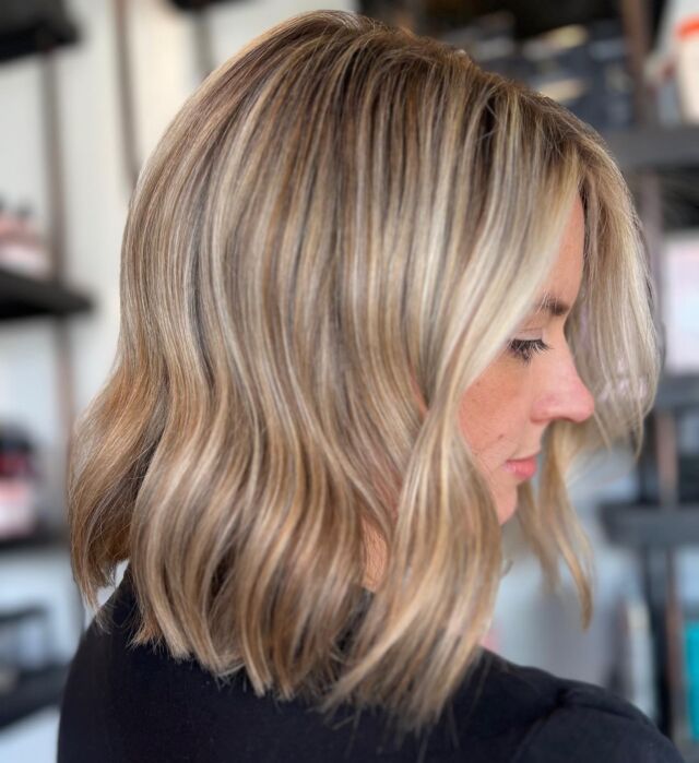 H I G H contrast L O W maintenance Ash brunette blonde Balayage ombre Cut  and color by @andrewlovescolor #lacolorist #Balayage #ha